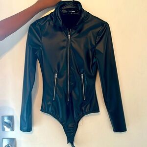 Bike Baddie Zip Front Body Suite from Fashion Nova